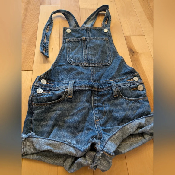 Old Navy Short Overalls Blue Denim US  6 - Picture 2 of 3